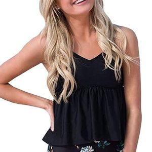 Ruffle Tankini Top